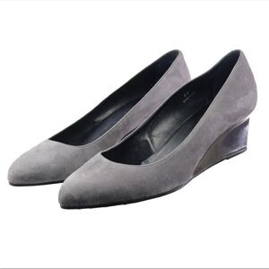 NEW unworn Tod’s grey suede wedges size 37